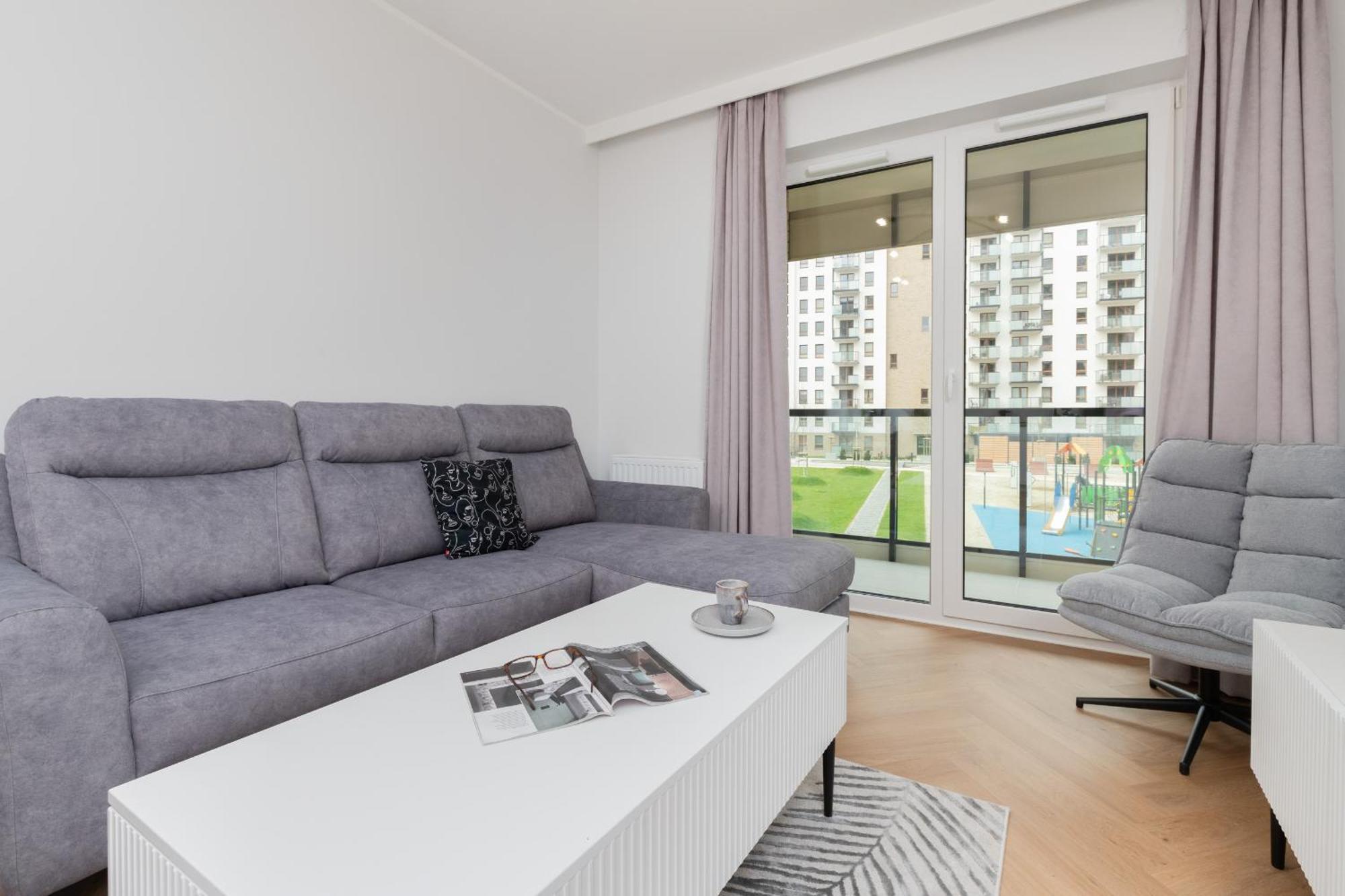 Nowa Letnica Comfortable Apartments With Balcony & Parking Gdansk By Noclegi Renters Exterior photo
