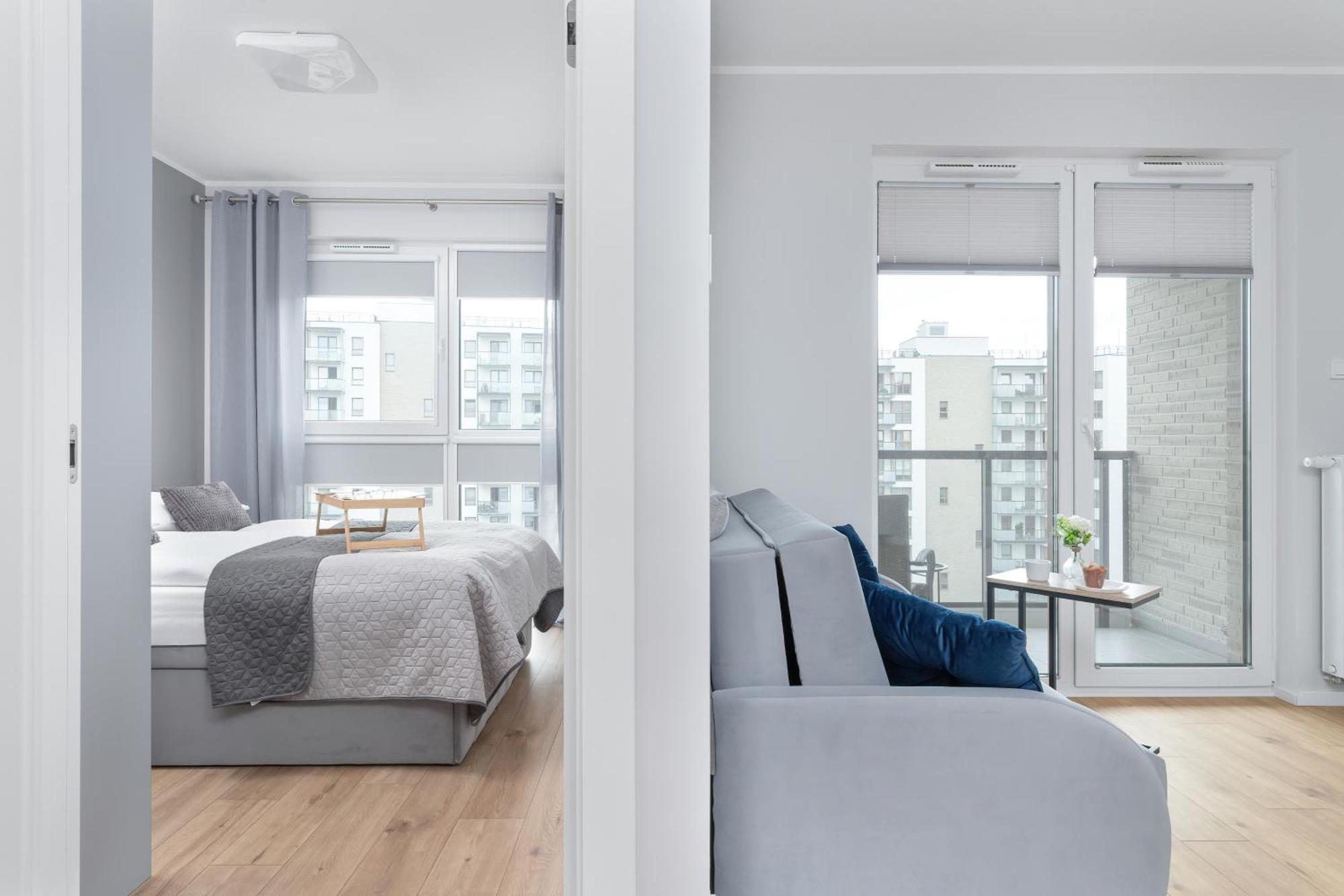 Nowa Letnica Comfortable Apartments With Balcony & Parking Gdansk By Noclegi Renters Exterior photo